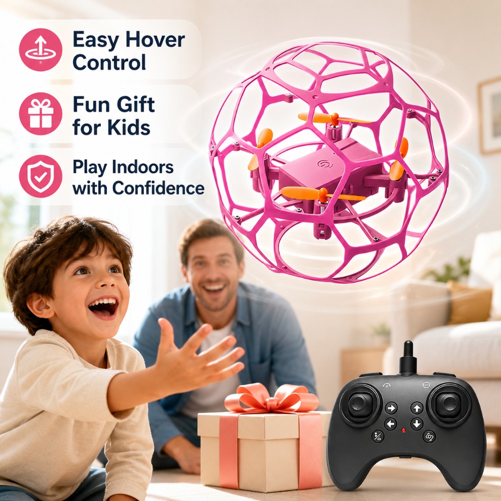 Drone Led Light - RC Drone Quadcopter in voetbalvorm met