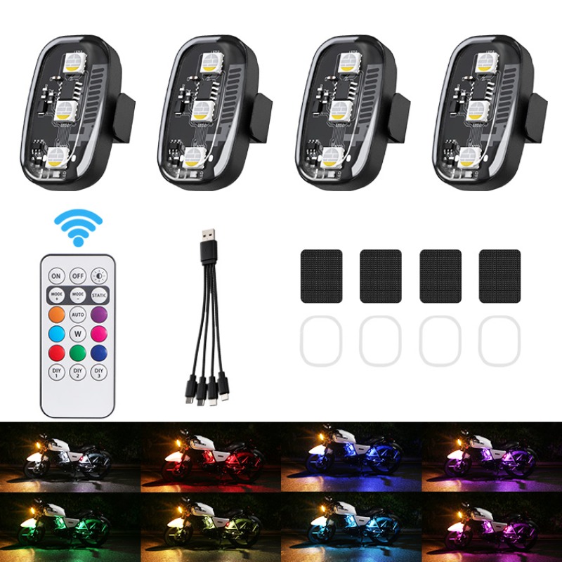 Drone Led Light - Drone motorfiets RGB LED knipperlichten met